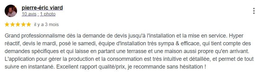 Avis Google client WattUNeed